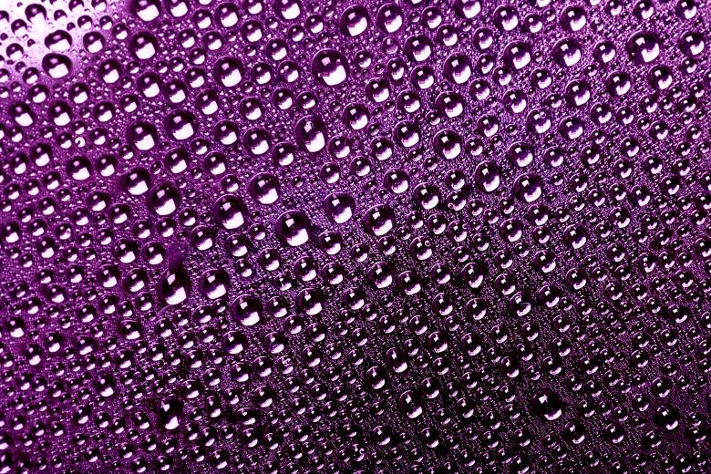 Free stock image of Water drops on purple background created by 2happy