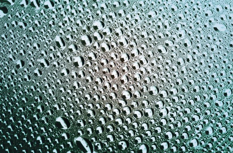 Free stock image of Green water drops background created by 2happy