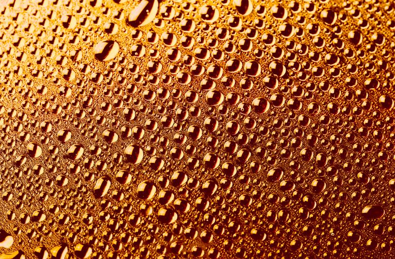 Free stock image of Water drops golden background created by 2happy