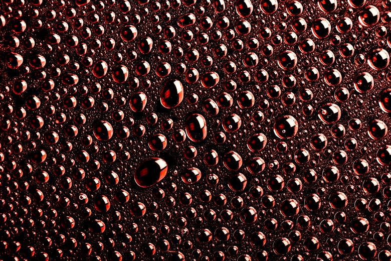 Free stock image of Dark red water drops background created by 2happy