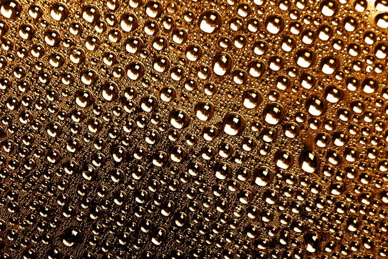 Free stock image of Abstract orange water drops background created by 2happy