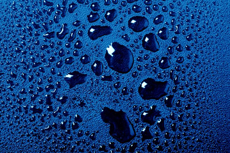 Free stock image of Blue water drops macro background created by 2happy