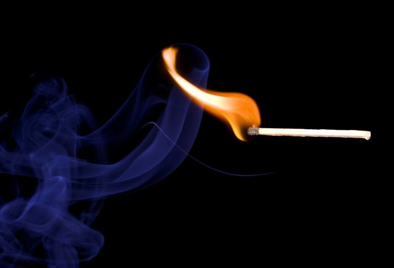 Free stock image of Burning Match and Blue Smoke created by 2happy