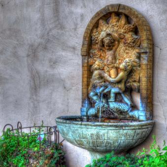 Free Stock Photo of HDR Fountain
