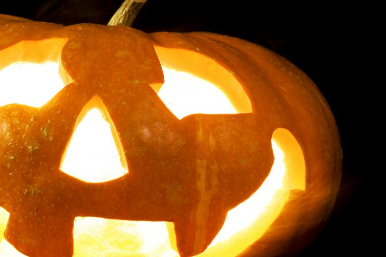 Free stock image of Halloween pumpkin up close created by 2happy