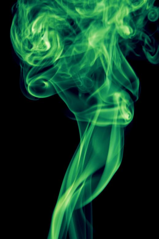 Free stock image of Green Abstract Smoke on Black created by 2happy