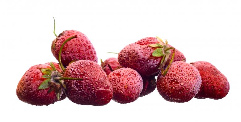 Free stock image of frozen Strawberry  created by 2happy