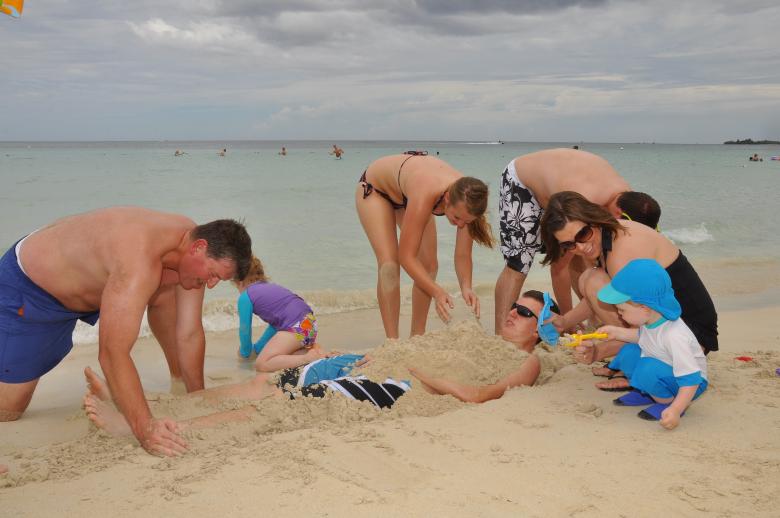 Free stock image of Family at the beach created by Joey Crowley