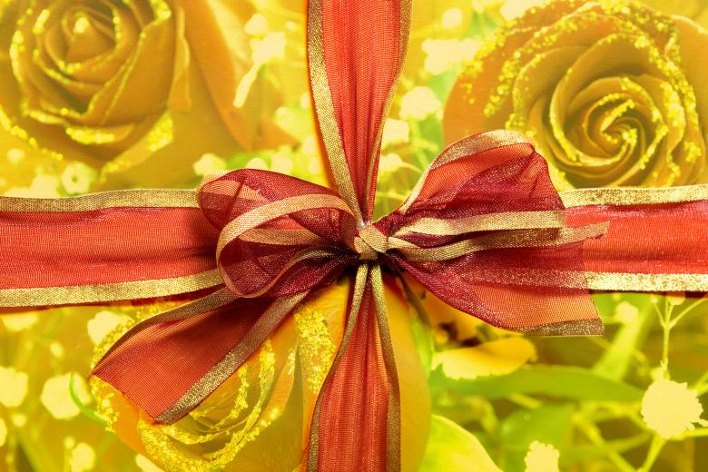 Free stock image of present box with red bow created by 2happy