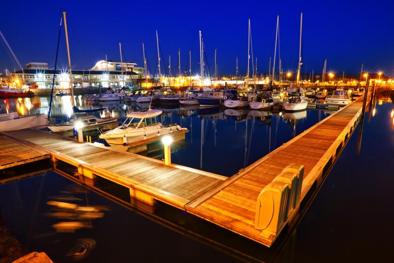 Free stock image of Docks at night created by Andy Fox