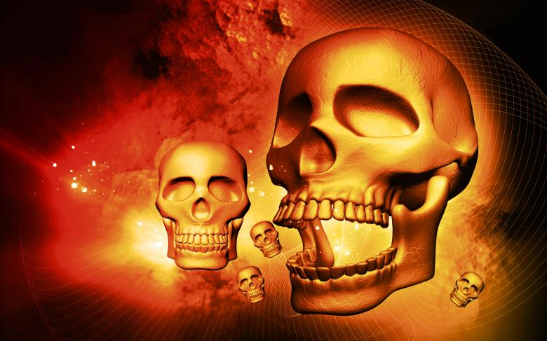 Free stock image of 3D Skulls created by dileepdivakaran