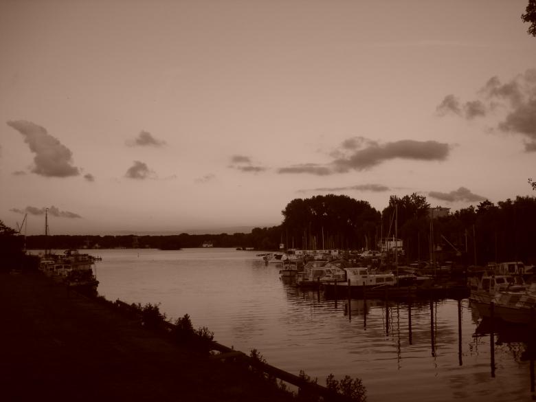 Free stock image of Port in sepia created by Katarzyna Kozłowska