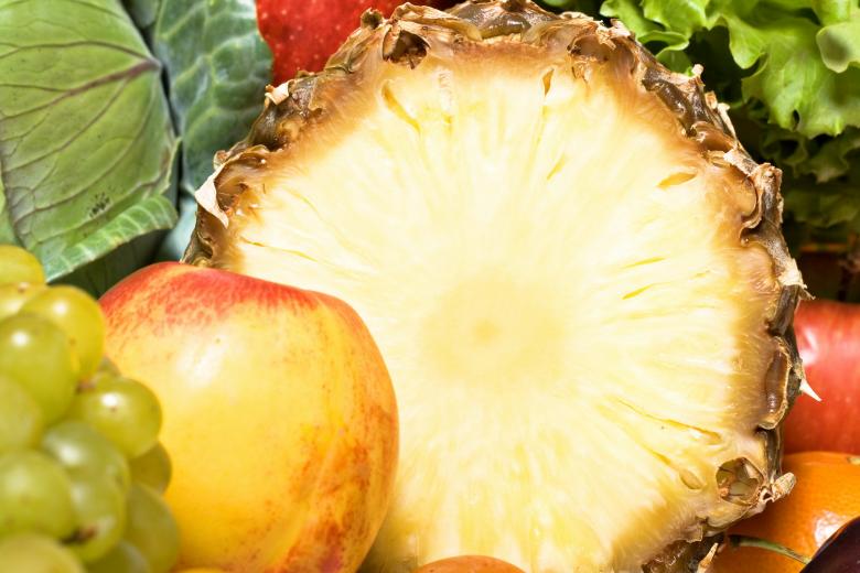 Free stock image of Pineapple and Mixed Fruits and Vegetables created by 2happy