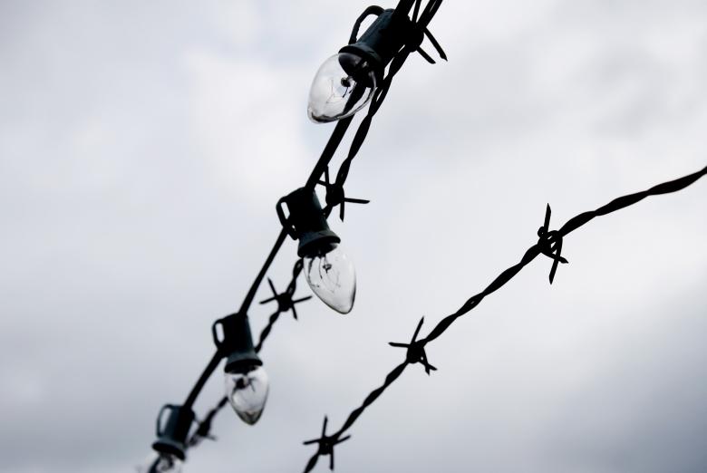 Free stock image of Barbwire and lights created by Val Lawless