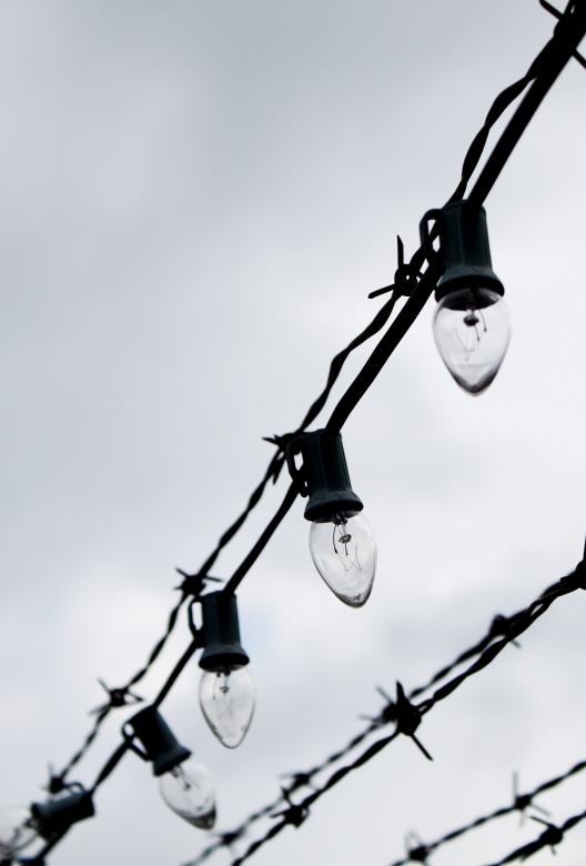 Free stock image of Barbwire and lights created by Val Lawless