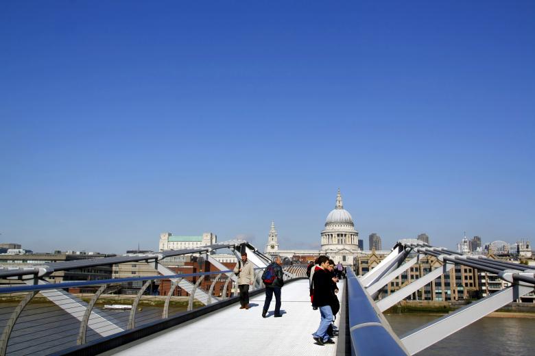 Free stock image of Across the Millennium bridge created by paul clifton