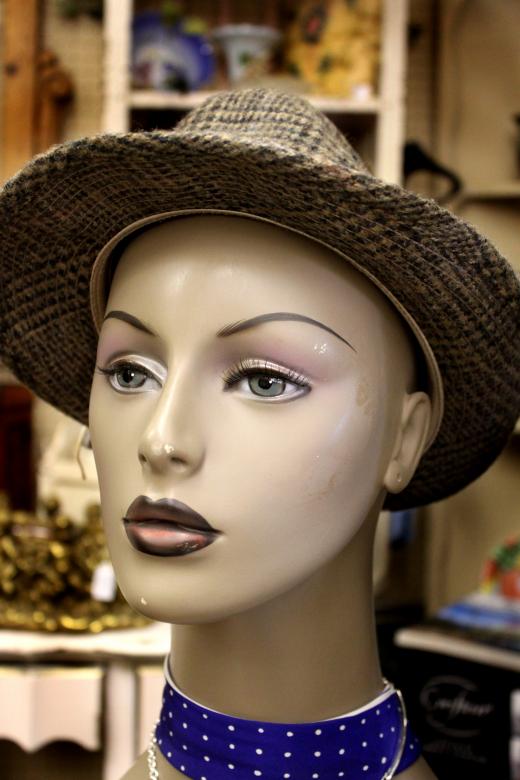 Free stock image of Gray hat on a mannequin created by Val Lawless