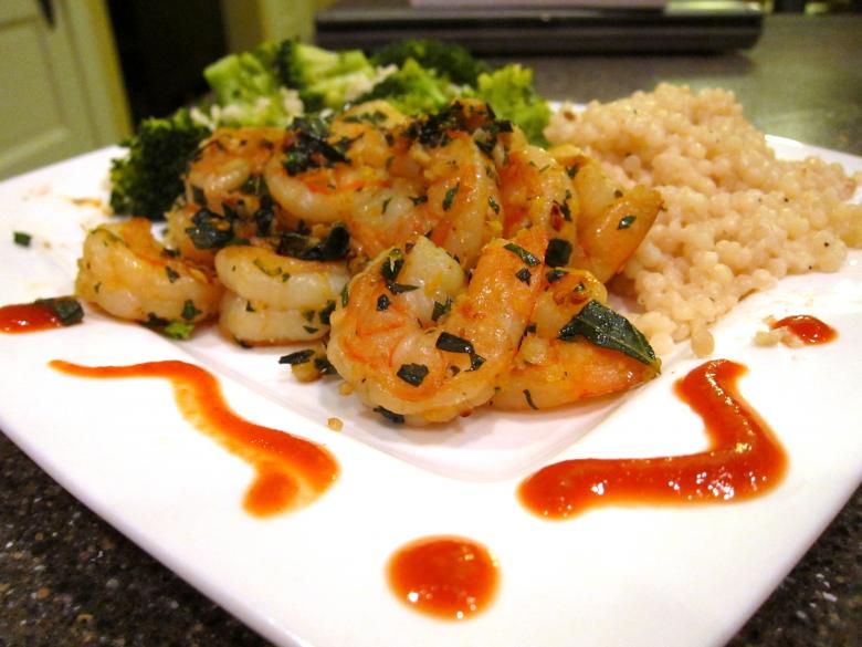 Free stock image of Garlic Chili Shrimp created by Brian