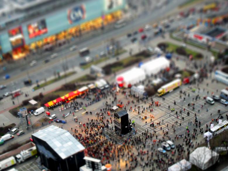 Free stock image of Warsaw tilt-shift created by Miroslaw