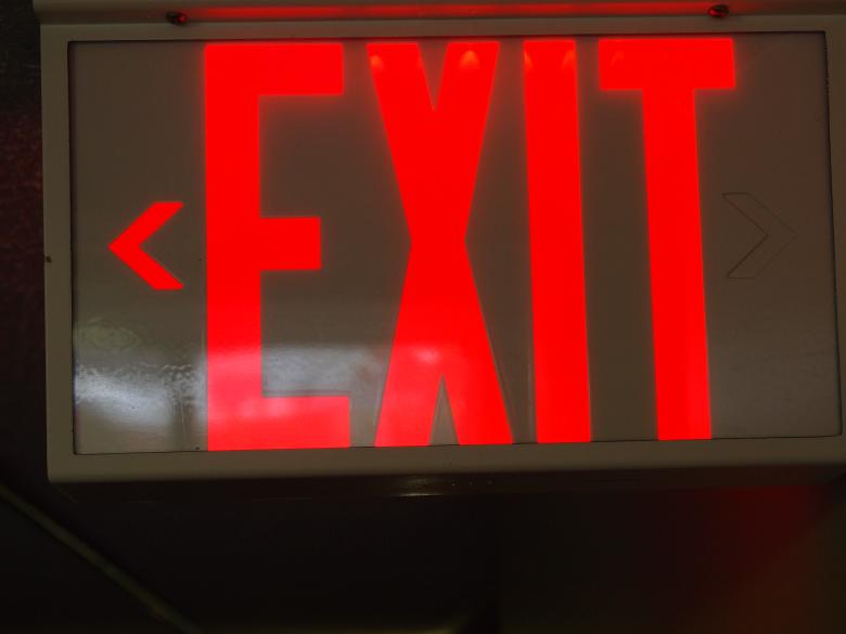 Free stock image of Exit sign created by Johnathan