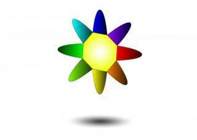 Free stock image of Colored sun created by Ferencz József - Hunor
