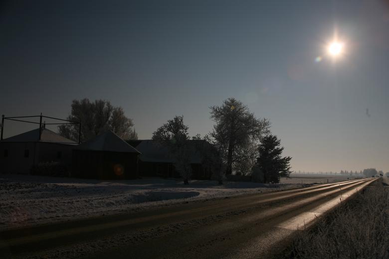 Free stock image of Farmhouse in winter created by Ed Sanders