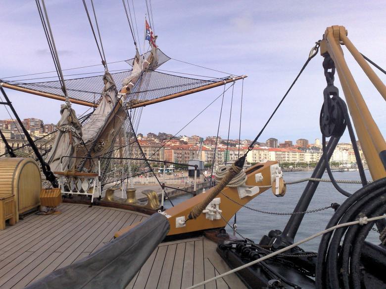 Free stock image of School ship visiting Santander, Spain created by David Pellon