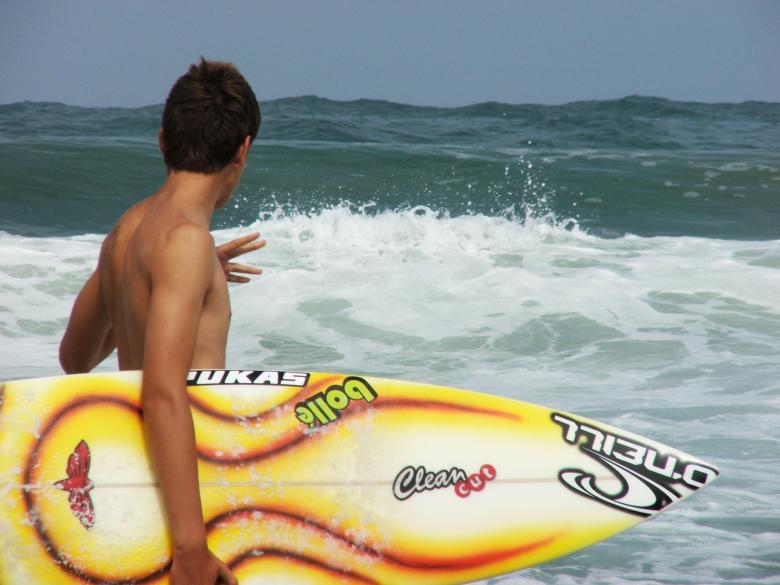 Free stock image of Surfer with surfboard created by Luka
