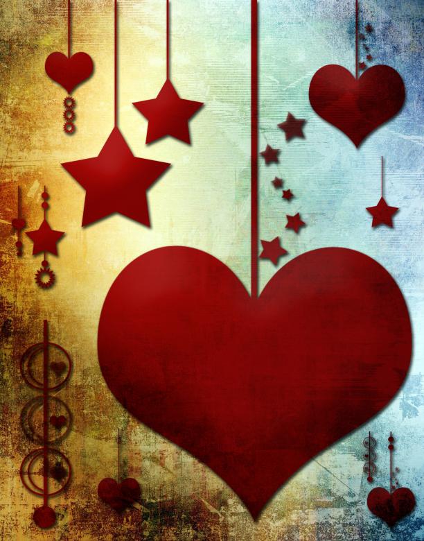 Free stock image of Hearts and Stars created by Rachael Towne