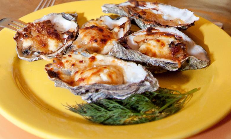 Free stock image of Oysters on plate created by Luka