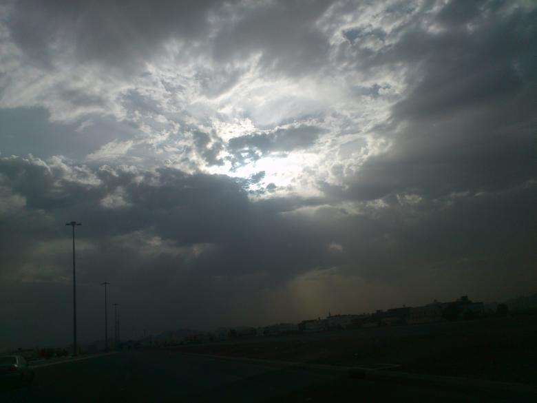 Free stock image of Beautiful clouds between the sun created by basem