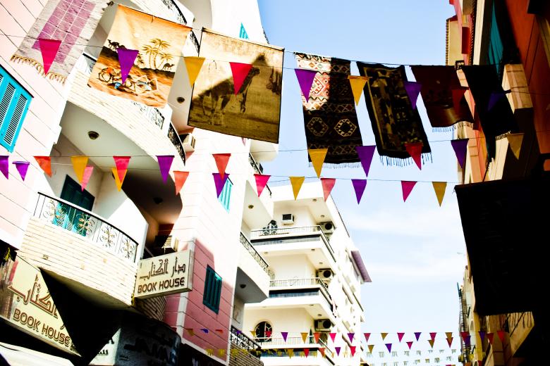 Free stock image of Street with flags created by Luka