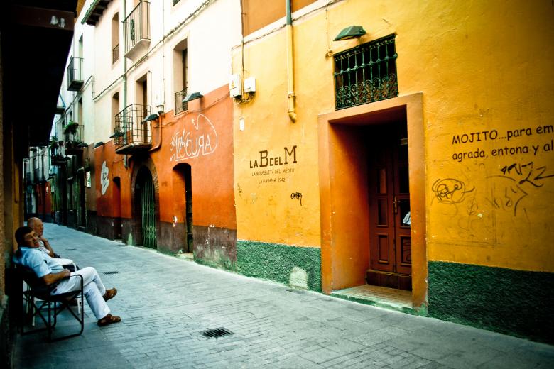 Free stock image of Spanish colorful street created by Luka