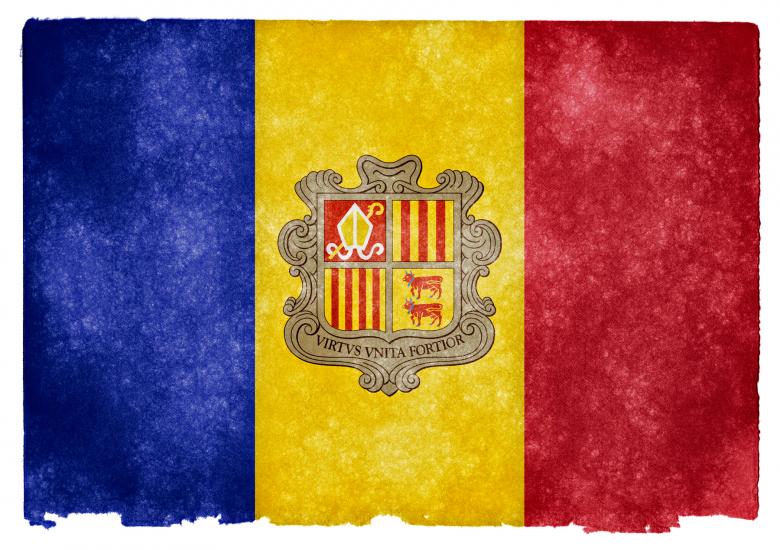 Free stock image of Andorra Grunge Flag created by Nicolas Raymond