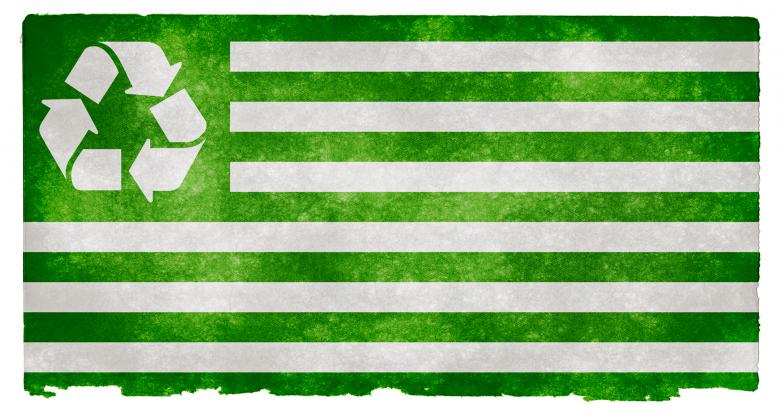 Free stock image of Recycling Grunge Flag created by Nicolas Raymond