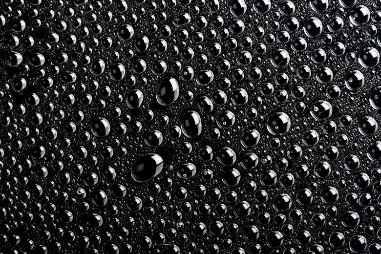 Free stock image of Black water drops macro background created by 2happy