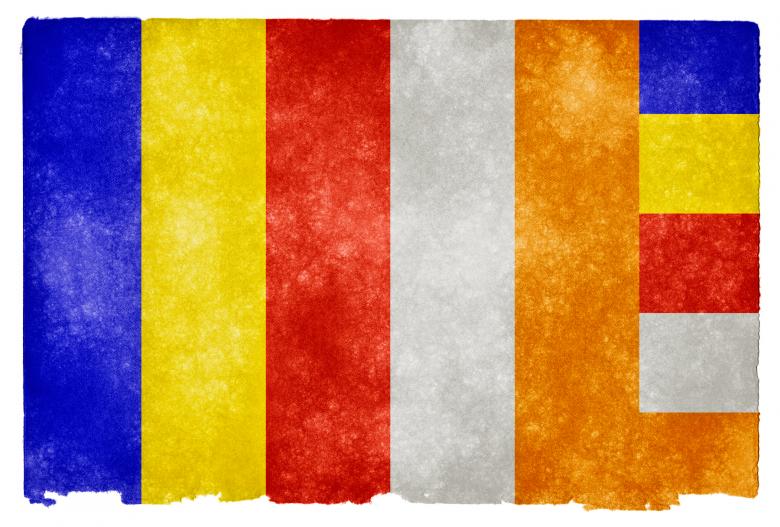 Free stock image of Buddhism Grunge Flag created by Nicolas Raymond