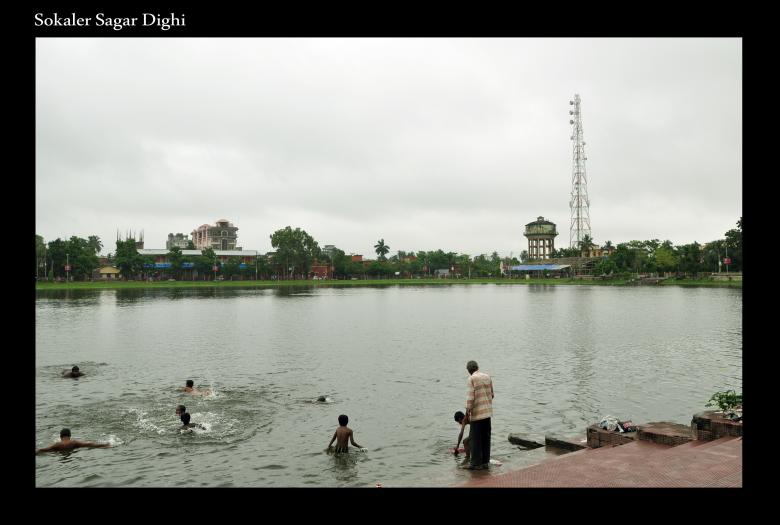 Free stock image of Children Bathing in a Pond created by Throughthelens