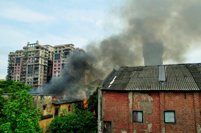 Free stock image of Building on Fire created by Throughthelens