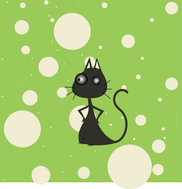 Free stock image of Funny Cat Illustration created by Stéphanie Ghesquier