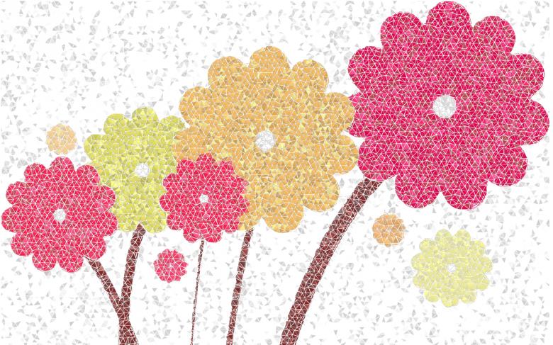 Free stock image of Light flower mozaic created by F. Nisa