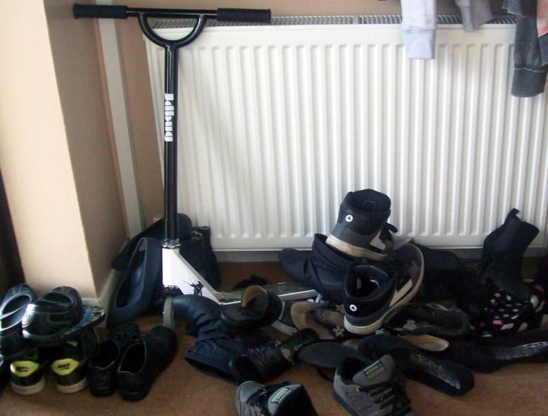 Free stock image of A big mess by the door created by James Walton