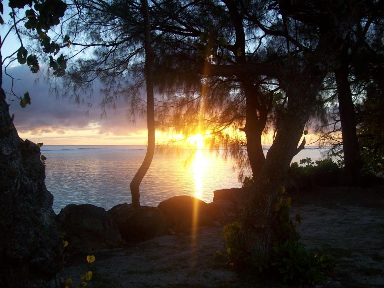 Free stock image of Sunset on Rarotonga 2 created by James Walton