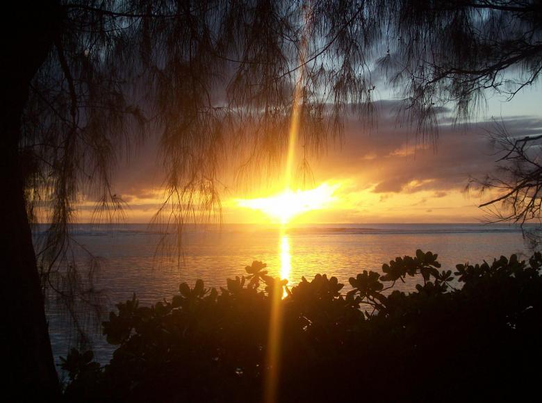 Free stock image of Sunset on Rarotonga created by James Walton