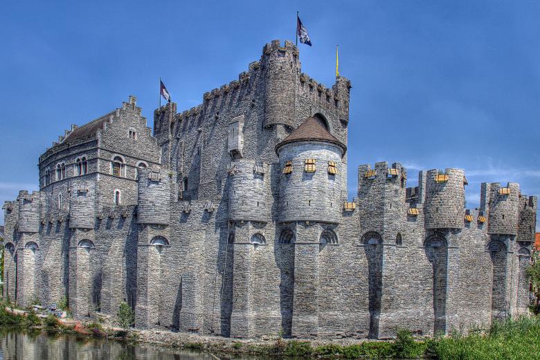 Free stock image of Brugge Medieval Castle created by Geoffrey Whiteway