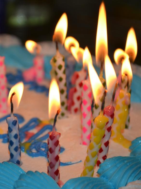Free stock image of Lit Candles on Birthday Cake created by Jonathan Harris