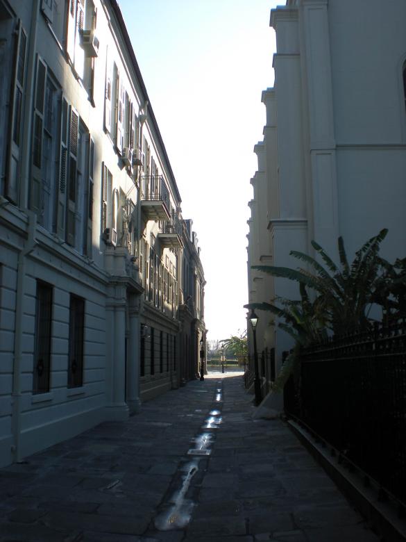 Free stock image of French Quarter Street created by John C. Thomas