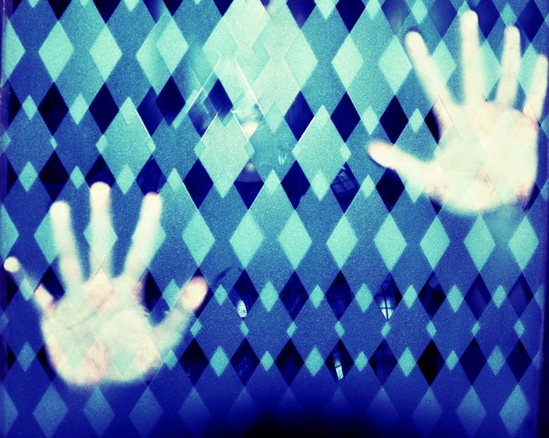 Free stock image of Hands on the glass created by James