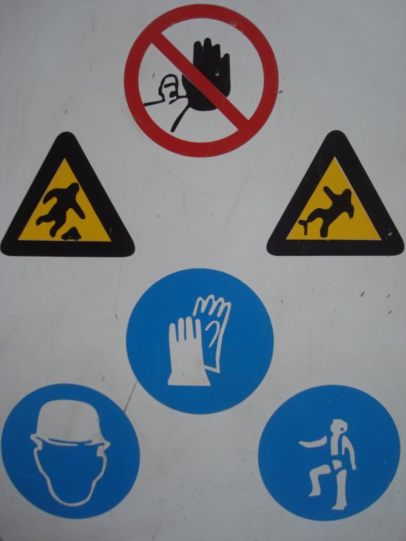 Free stock image of Construction warning signs created by Boris Kyurkchiev