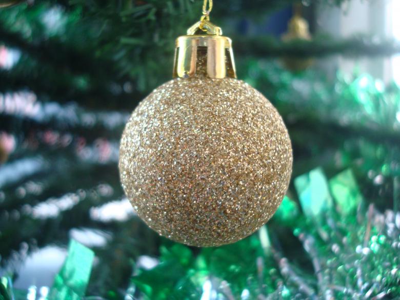Free stock image of Golden Christmas ball created by Boris Kyurkchiev